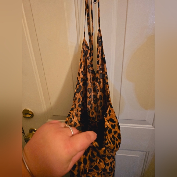 Plus Size Leopard Print Jumpsuit - Picture 3 of 5